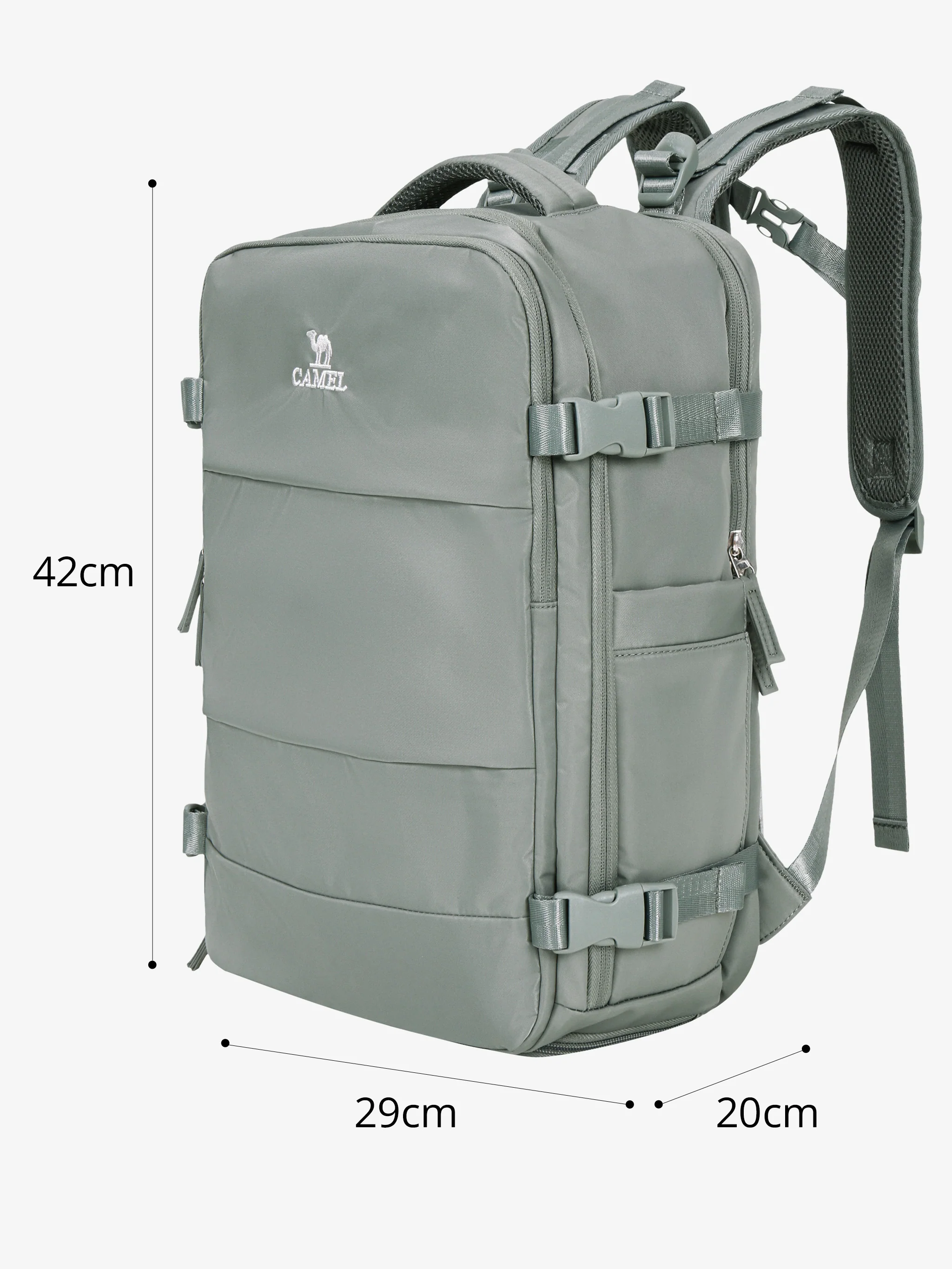 Camel 25L Compartmentalized Commuter Backpack - Image 2