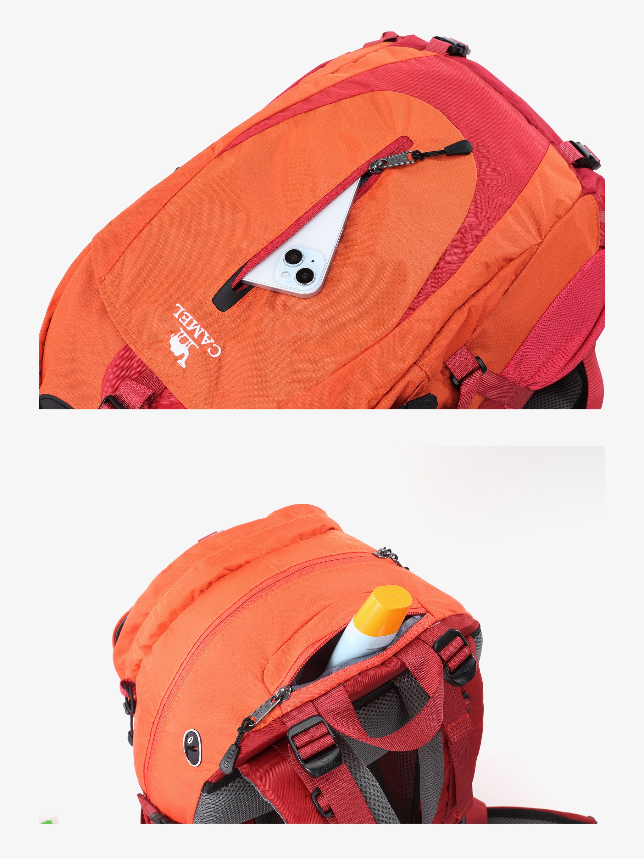 Camel 38L Detachable Airflow Hiking Backpack - Image 13