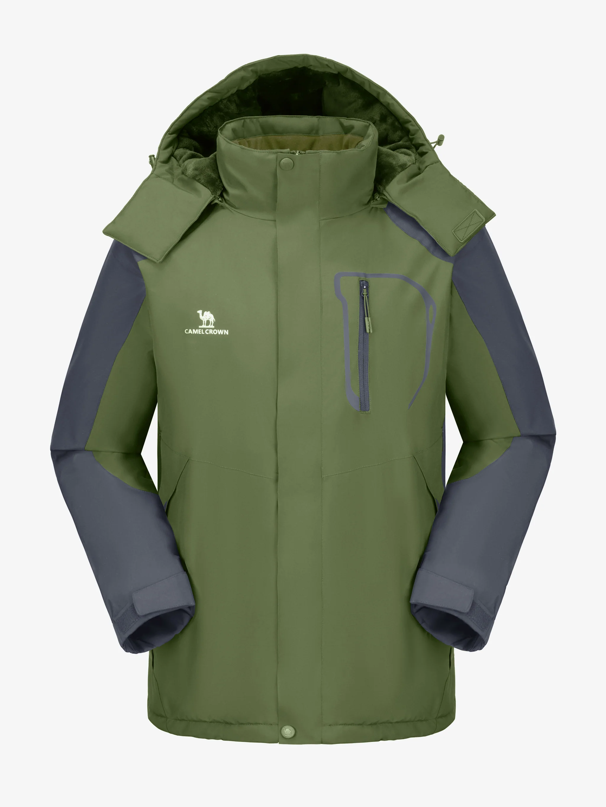 Men’s Urban Edge Fleece Jacket Detachable Hood - Image 7