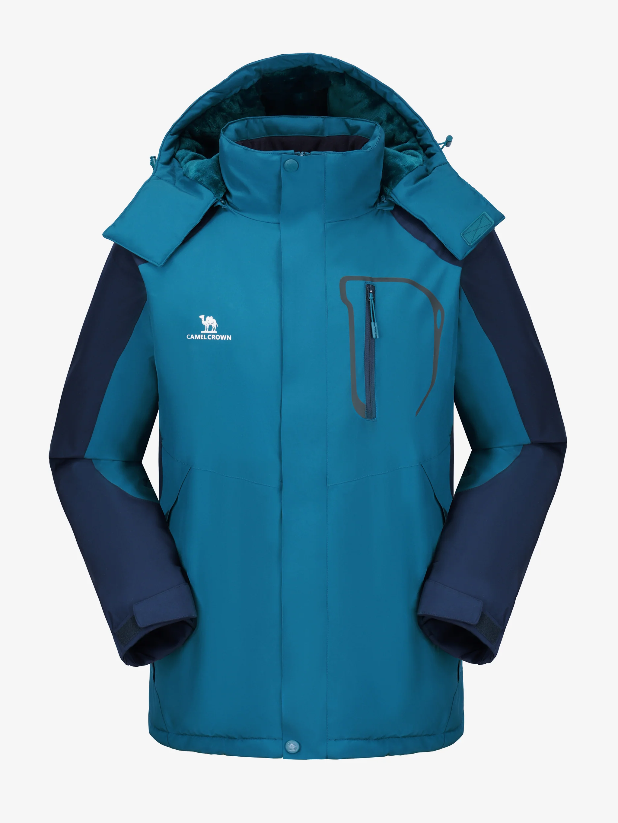 Men’s Urban Edge Fleece Jacket Detachable Hood - Image 8