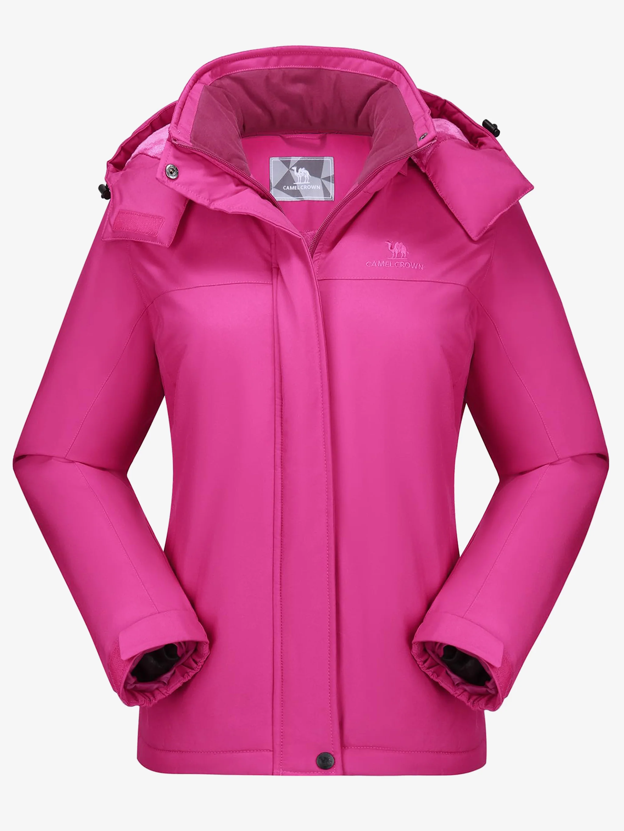 Women’s Urban Edge Fleece Jacket Detachable Hood - Image 6