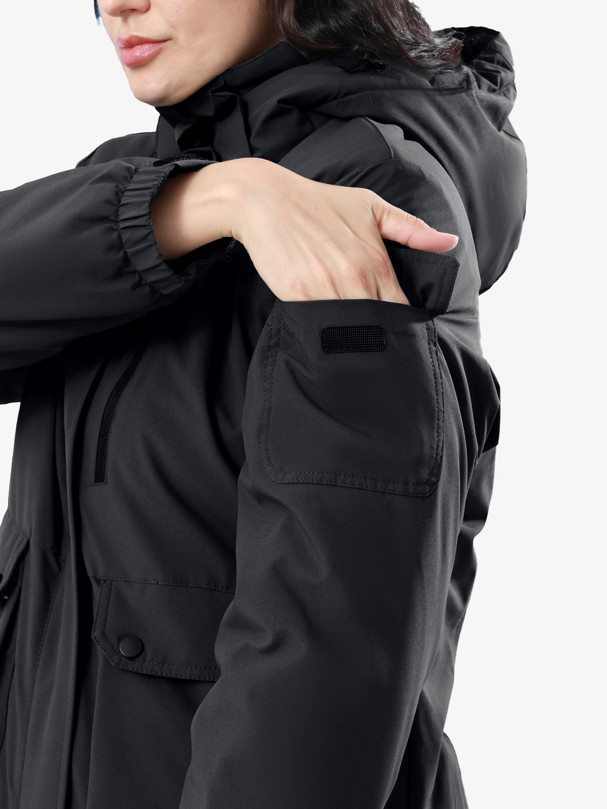 Women’s Urban Edge Fleece Jacket Flap pockets - Image 5