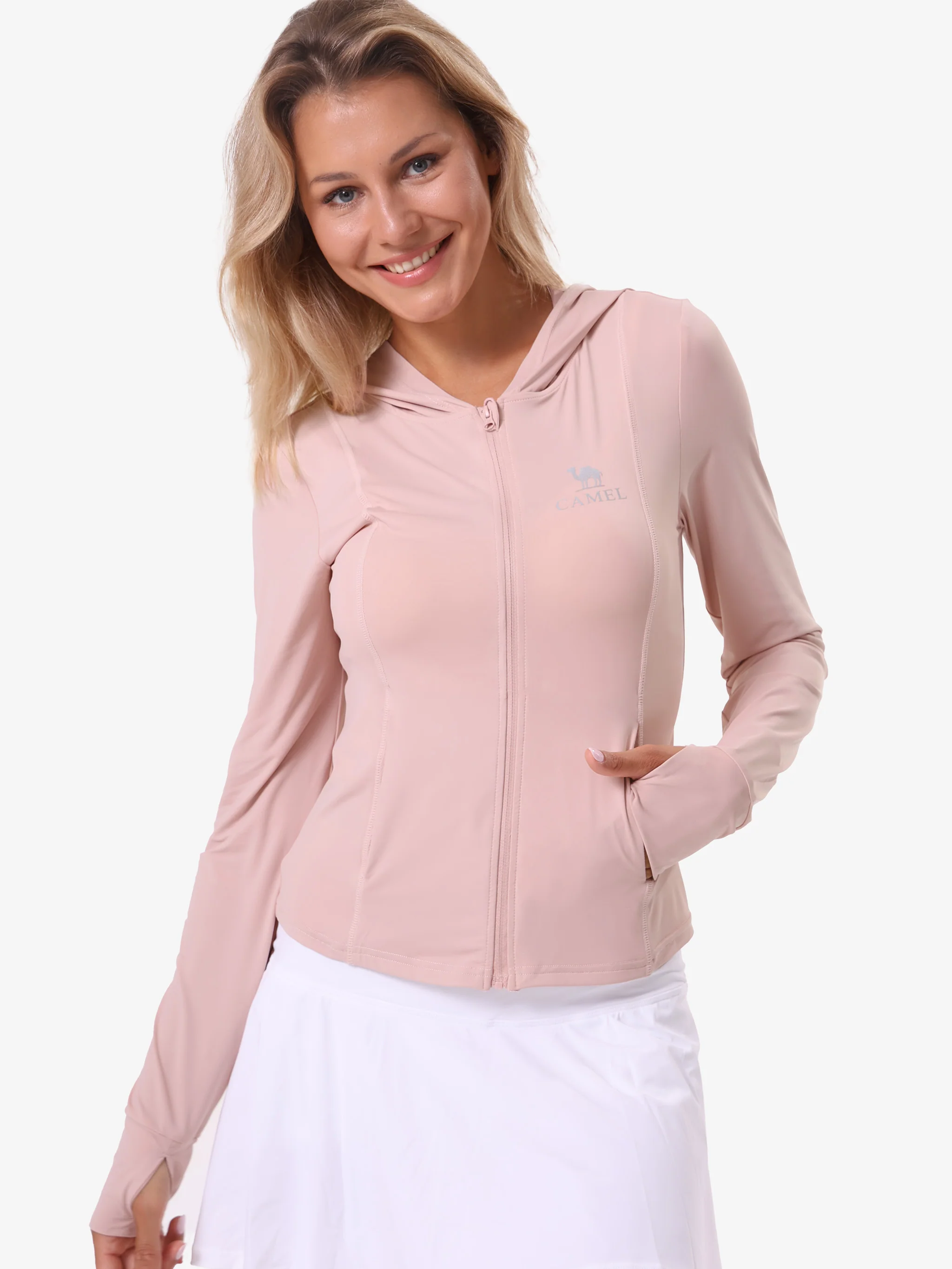 Women's UPF 50+ Crop Hooded Sun Jacket - Image 4